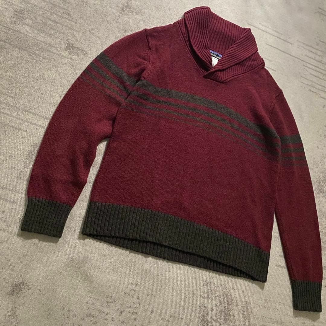 patagonia(パタゴニア)の美品 patagonia 希少 ボーダー ニット ラムウール メンズのトップス(ニット/セーター)の商品写真