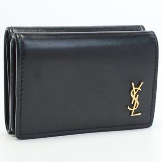 サンローラン(Saint Laurent)のサンローラン レザー 三つ折りウォレット 637420 三折財布小銭入付き(財布)