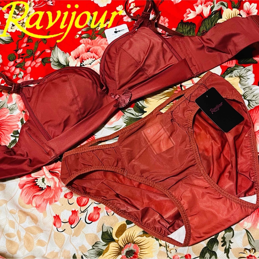 Ravijour(ラヴィジュール)の★Ravijour★テラコッタブラショーツ★フルバックパンツ下着★タッセル★SM レディースの下着/アンダーウェア(ブラ&ショーツセット)の商品写真