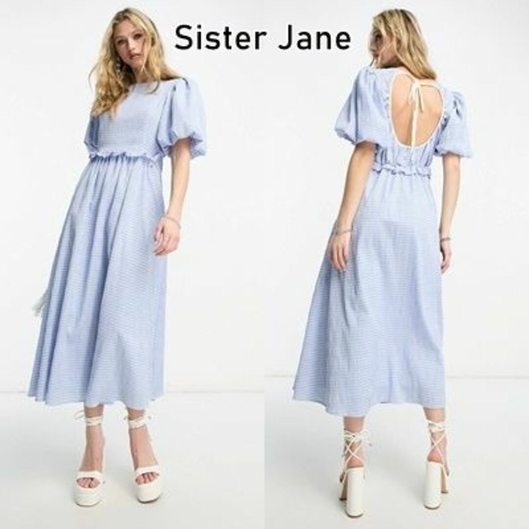 sister jane(シスタージェーン)のSister Jane ギンガムチェック ロングワンピース レディースのワンピース(ロングワンピース/マキシワンピース)の商品写真