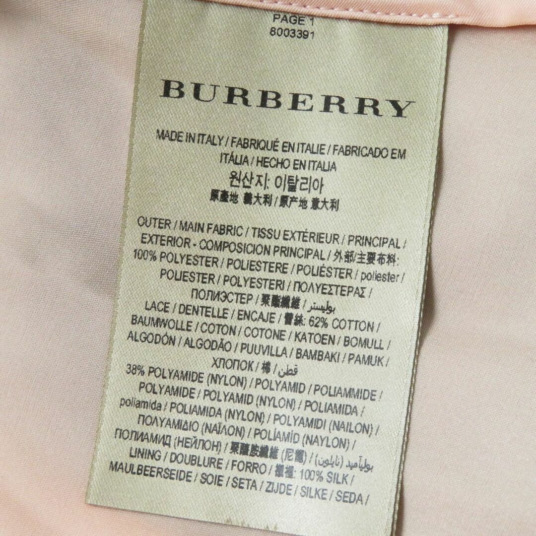 BURBERRY(バーバリー)の極美品◇国内正規品 BURBERRY バーバリー 8003391 レイヤード風 フラワーレース チュール ワンピース ブラック×ピンク系 レディース 36 その他のその他(その他)の商品写真