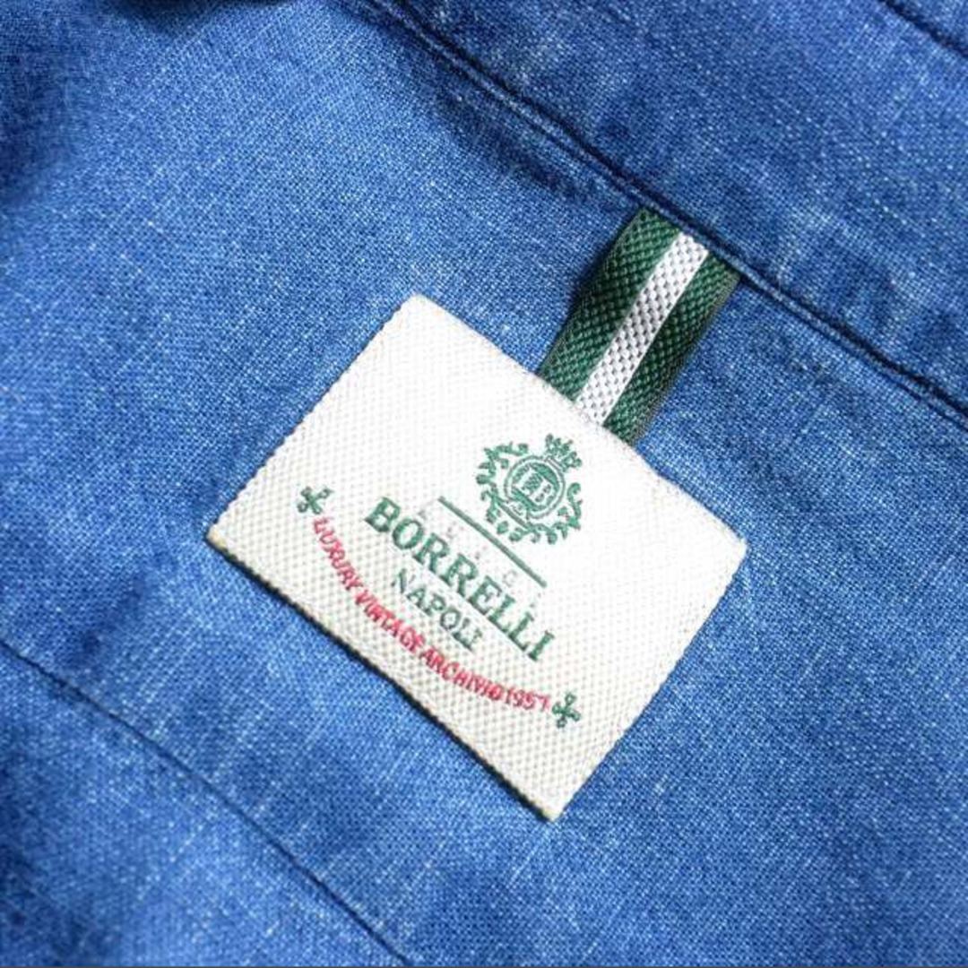 LUIGI BORRELLI(ルイジボレッリ)のルイジボレッリ LUIGI BORRELLI 22SS デニムボタンダウンシャツ メンズのトップス(シャツ)の商品写真