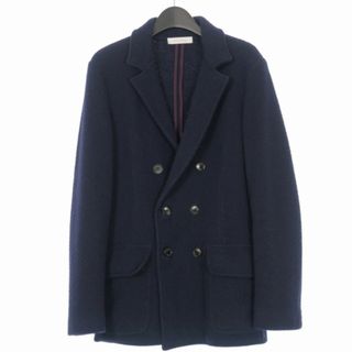 エルメネジルドゼニア(Ermenegildo Zegna)のエルメネジルドゼニア ウールカシミア ダブルジャケット S ネイビー 紺(その他)