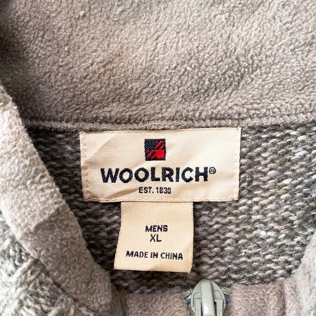 WOOLRICH(ウールリッチ)のウールリッチ　ニット　セーター　ドライバーズニット　フルジップ　男女兼用　XL メンズのトップス(ニット/セーター)の商品写真