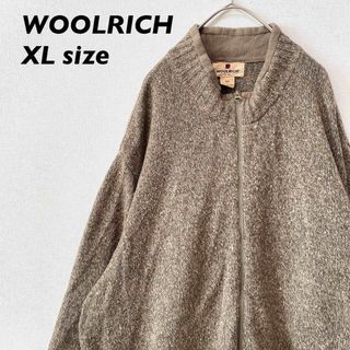 WOOLRICH - ウールリッチ　ニット　セーター　ドライバーズニット　フルジップ　男女兼用　XL