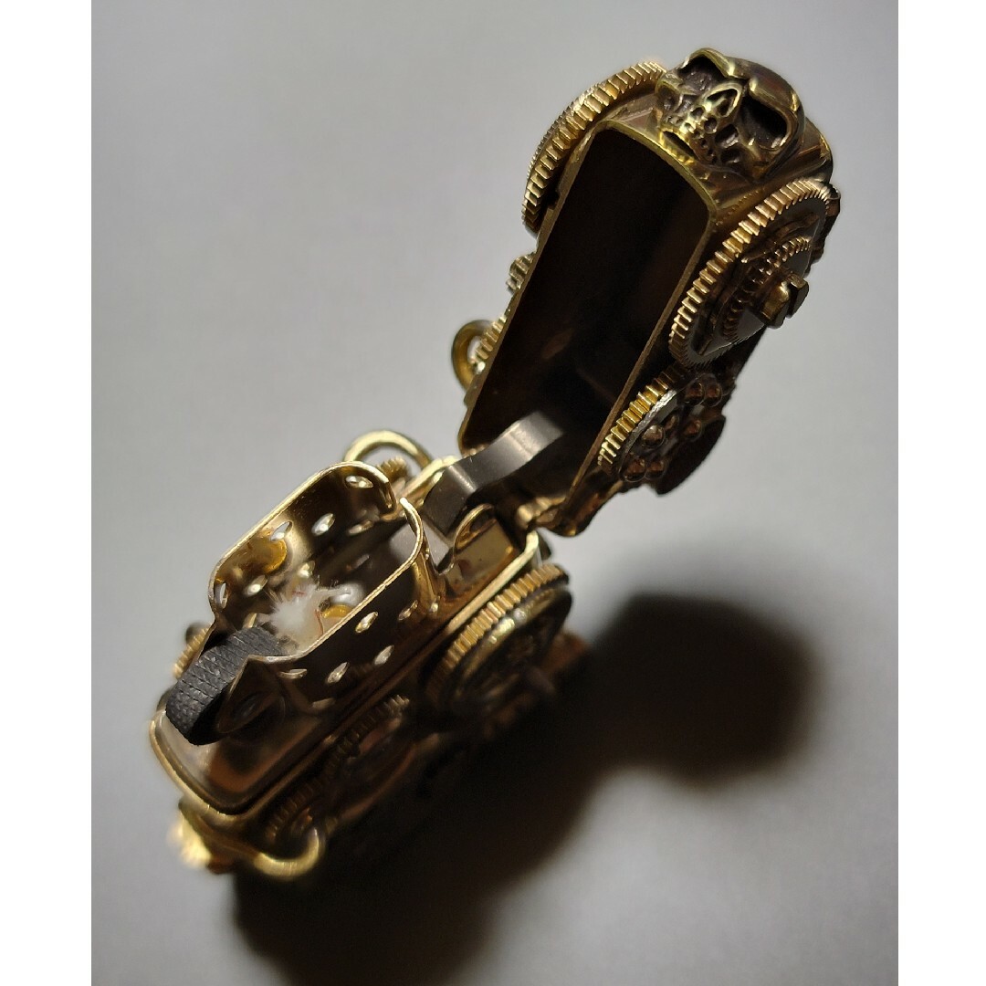 新品未使用 ジッポ スチームパンク ゴールド ドクロ zippo armor 新品未使用 ジッポ スチームパンク ゴールド ドクロ zippo armor