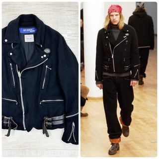 コムデギャルソン(COMME des GARCONS)の03aw 名作 JUNYA WATANABE MAN ルイスレザー ライダース(ライダースジャケット)