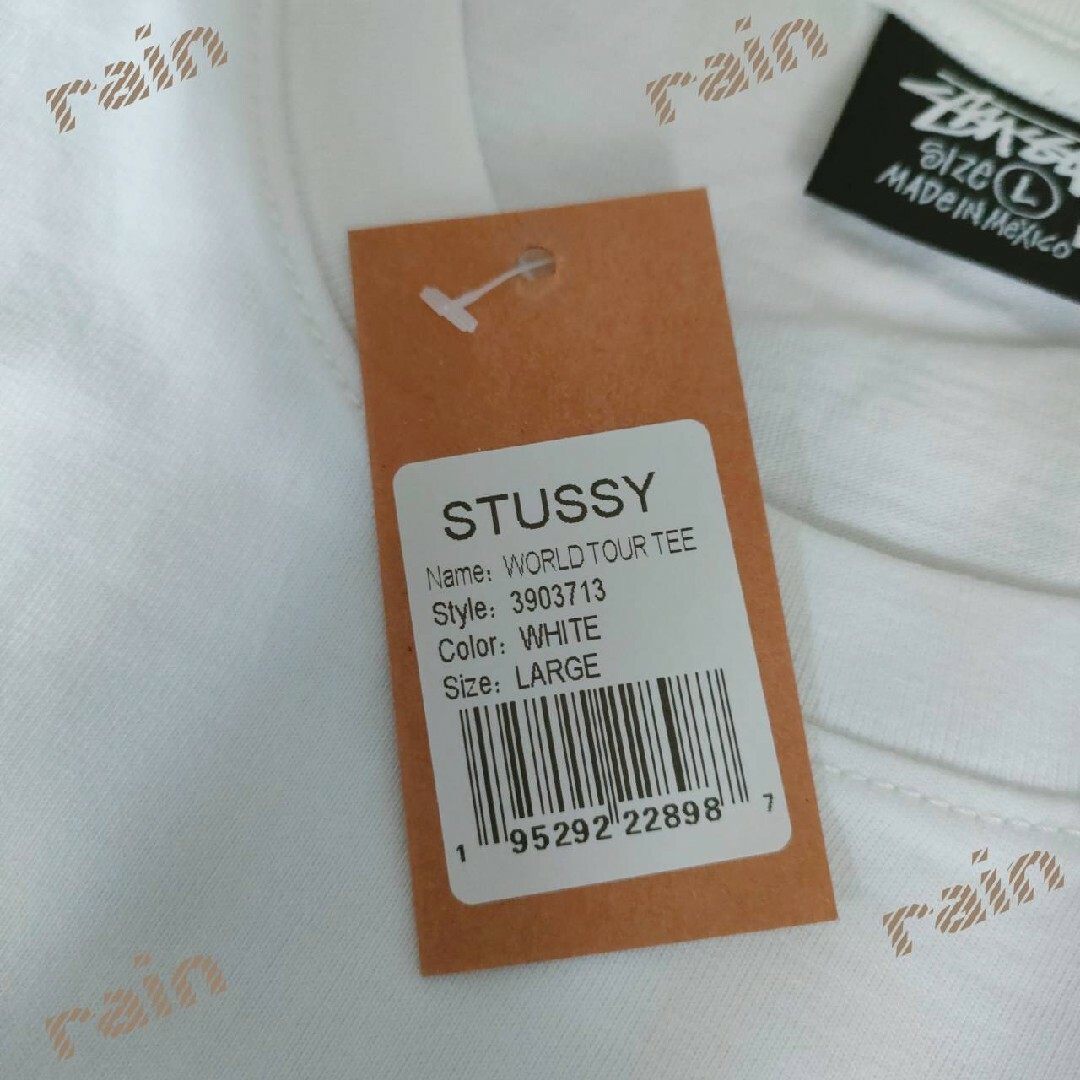 STUSSY(ステューシー)のステューシー Tシャツ 半袖 STUSSY メンズ ワールドツアーゴールドL メンズのトップス(Tシャツ/カットソー(半袖/袖なし))の商品写真