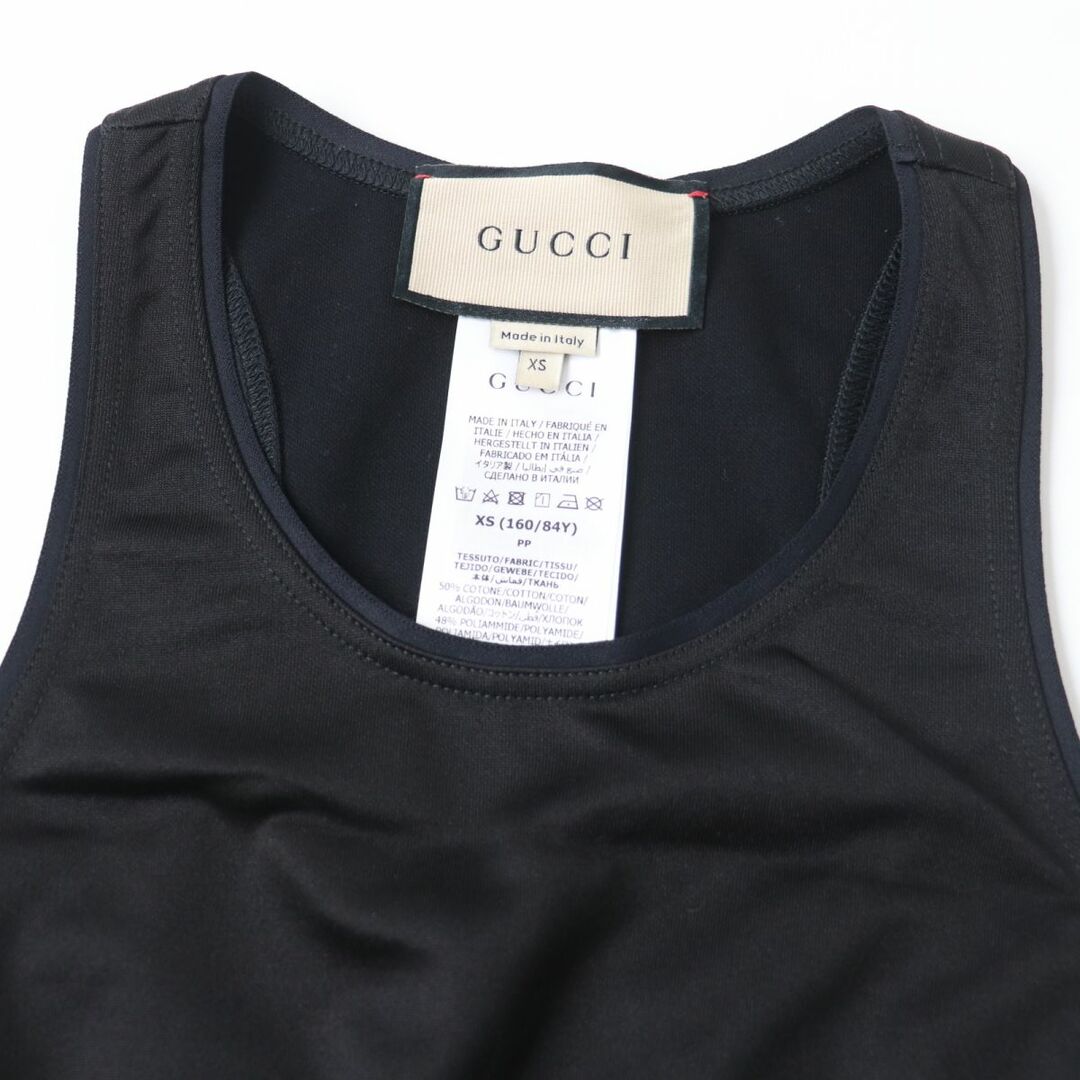 Gucci(グッチ)の未使用品☆正規品 GUCCI グッチ 672401 ロゴ入り タンクトップ トップス/ブラトップ ブラック 黒 XS レディース イタリア製 レディースのトップス(タンクトップ)の商品写真