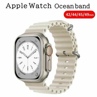 Apple Watch バンド ＃2 スターライト オーシャンバンド L(ラバーベルト)