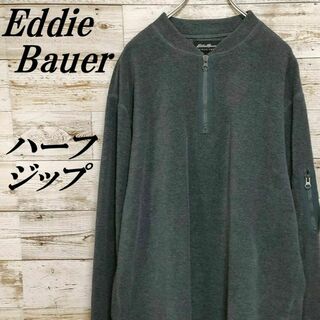 Eddie Bauer - 【174】Eddie Bauerエディーバウアーハーフジップフリースジャケット