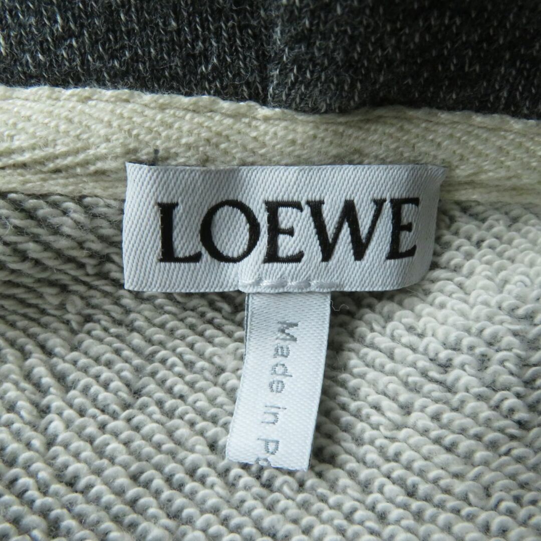 LOEWE(ロエベ)の極美品☆定価122100円 正規品 LOEWE ロエベ S359Y25X14 リラックスフィット フーディー アナグラムレザーポケット 長袖 パーカー グレー S レディースのトップス(パーカー)の商品写真