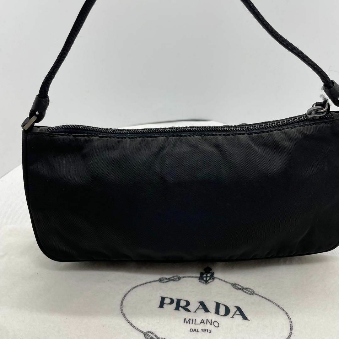 PRADA(プラダ)の61 美品　プラダ　ハンドバッグ　ポーチ　ミニバッグ　白タグ　三角ロゴ　ナイロン レディースのバッグ(ハンドバッグ)の商品写真