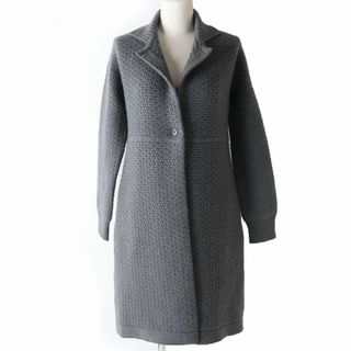 ロロピアーナ(LORO PIANA)の極美品☆正規品 Loro Piana ロロピアーナ カシミヤ100％ ロング丈 長袖 ニット カーディガン グレー 44 レディース イタリア製(その他)