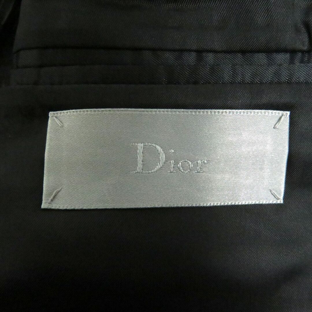 DIOR HOMME(ディオールオム)の未使用品□Dior HOMME/ディオールオム 733C255M4211 ATELIER アトリエ ダブルブレスト テーラードジャケット/ブレザー 黒 48 伊製 正規 メンズのジャケット/アウター(テーラードジャケット)の商品写真