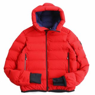 モンクレール(MONCLER)の良品●19-20AW MONCLER GRENOBLE モンクレール グルノーブル LAGORAI ロゴパッチ付き フーデッドダウンジャケット レッド 3 正規品 メンズ(ダウンジャケット)