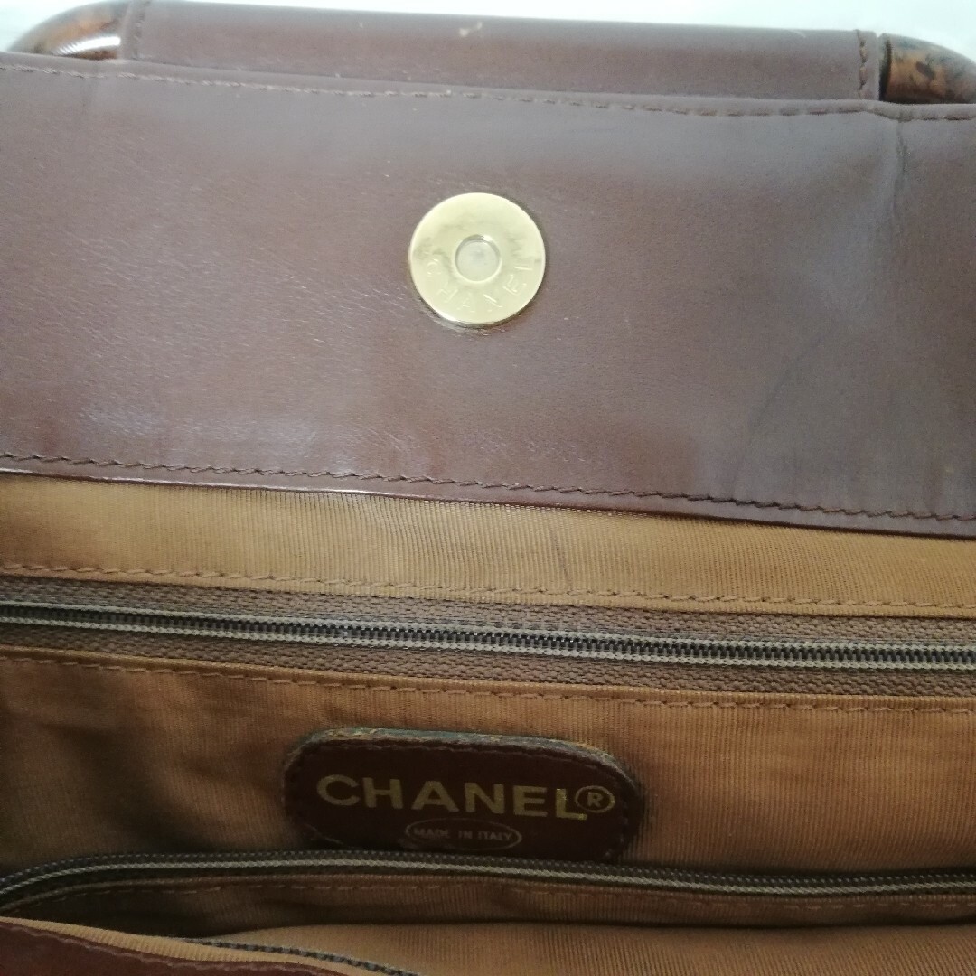 CHANEL(シャネル)のCHANEL シャネル ヴィンテージ ストローバッグ かごバッグ ハンドバッグ レディースのバッグ(かごバッグ/ストローバッグ)の商品写真