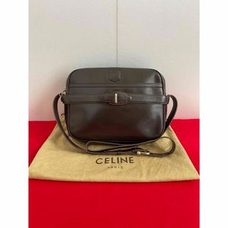 セリーヌ(celine)のCELINE セリーヌ　ヴィンテージ ショルダーバッグ　レザー　茶　トリオンフ(ショルダーバッグ)