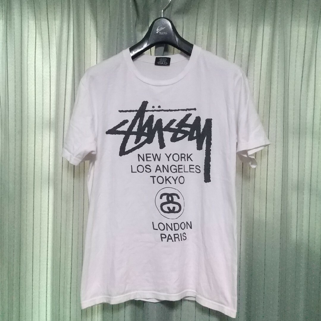 Stussy ステューシー　Tシャツ　白 メンズのトップス(Tシャツ/カットソー(半袖/袖なし))の商品写真