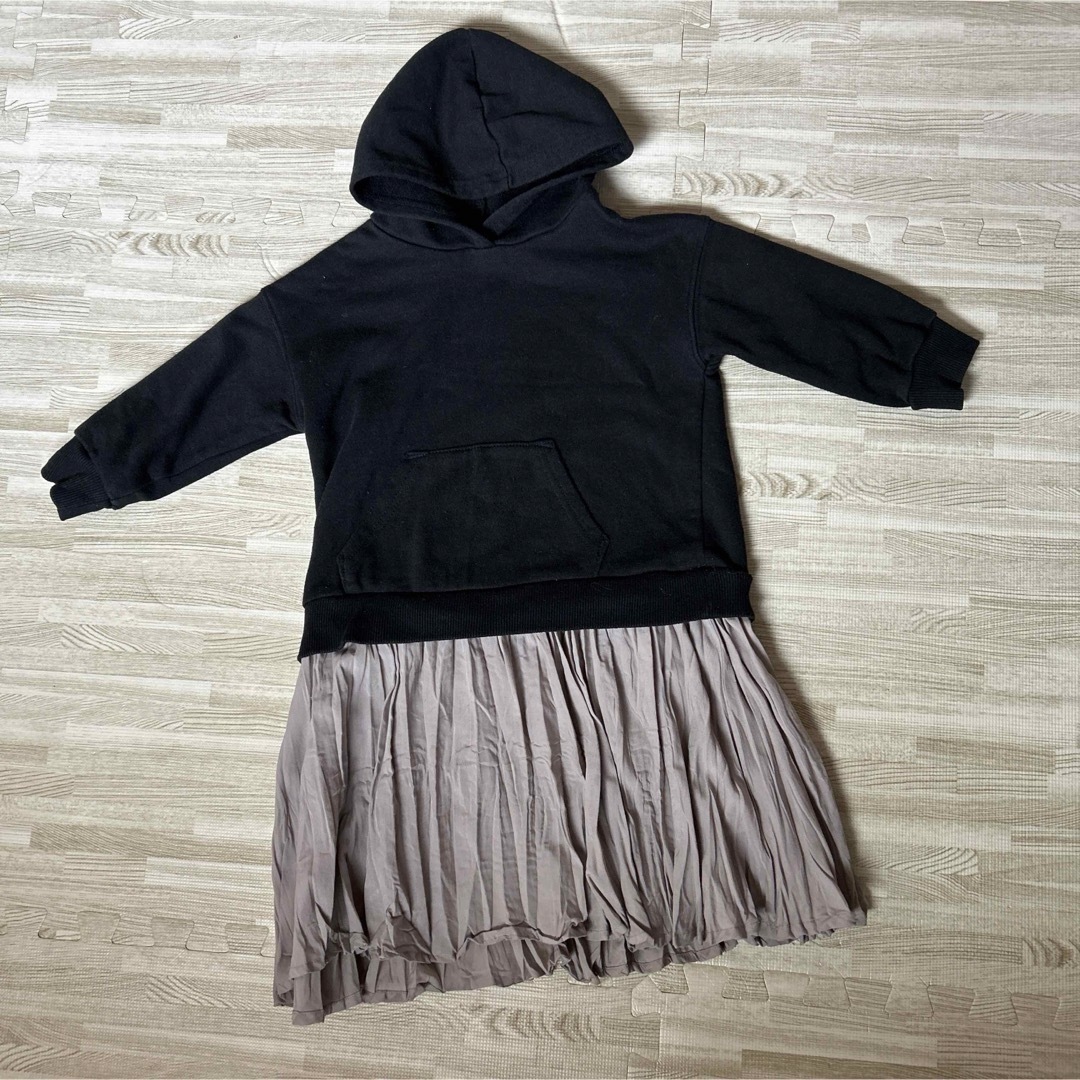 Branshes(ブランシェス)のブランシェス　パーカーワンピース　100 キッズ/ベビー/マタニティのキッズ服女の子用(90cm~)(ワンピース)の商品写真