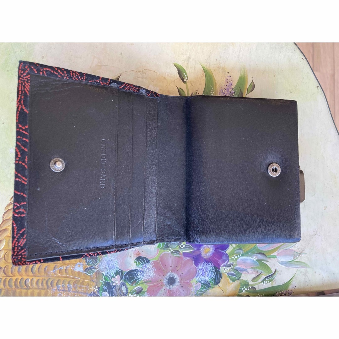 印傳屋(インデンヤ)の印伝 三つ折財布 レディースのファッション小物(財布)の商品写真