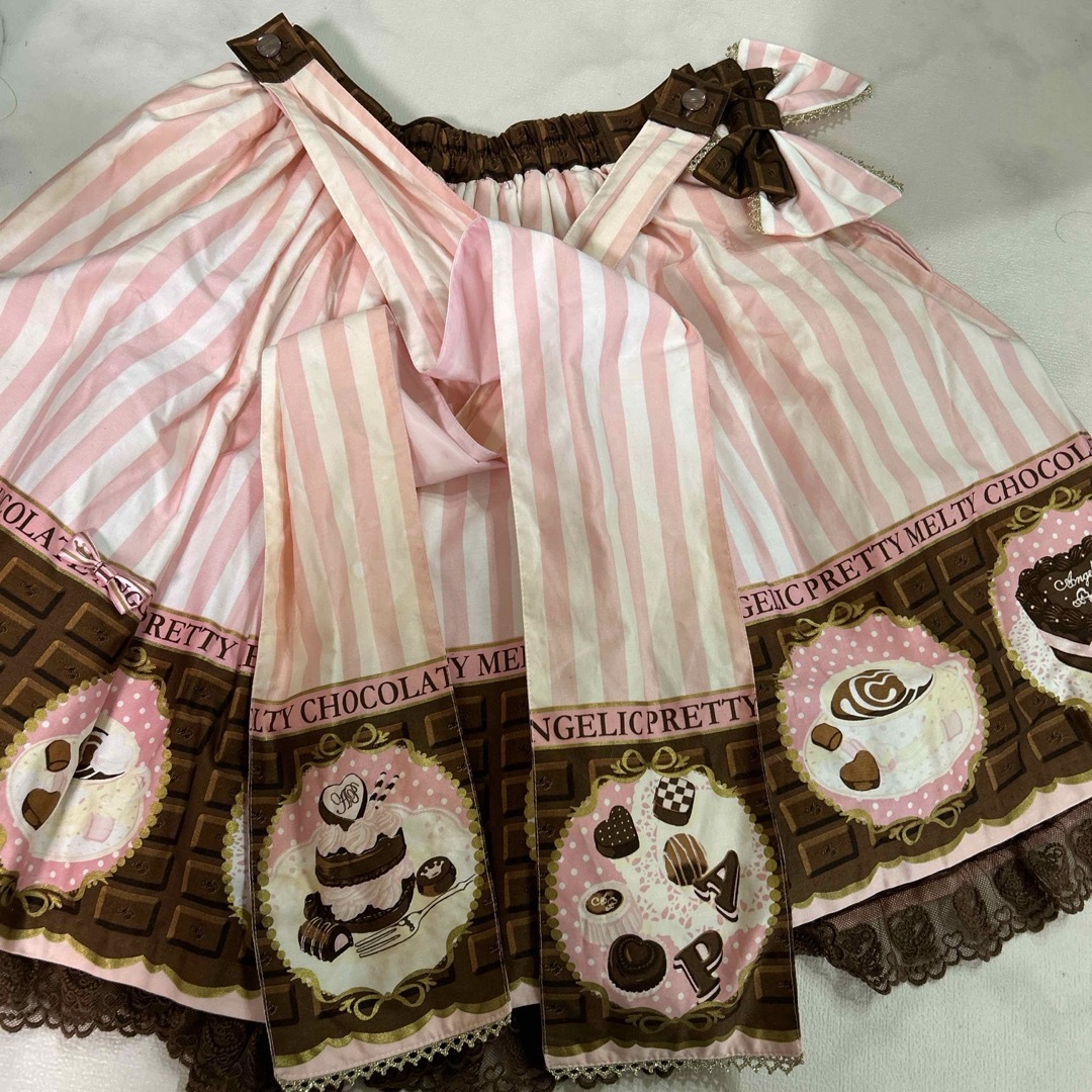 Angelic Pretty(アンジェリックプリティー)のG1 アンジェリックプリティ　melty chocolate スカート  レディースのスカート(ひざ丈スカート)の商品写真