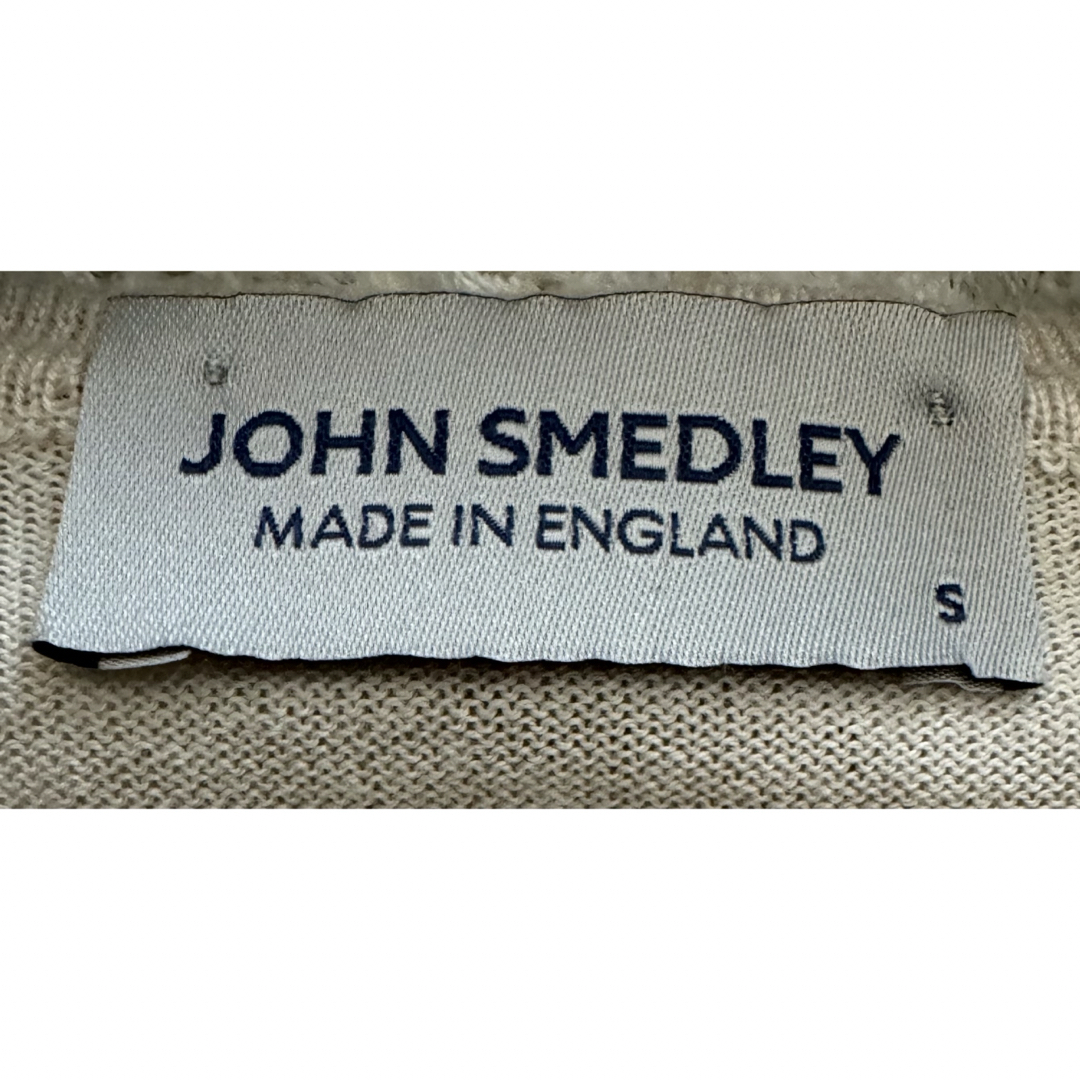 JOHN SMEDLEY(ジョンスメドレー)の美品　JOHN SMEDLEY クルーネックカーディガン　ニット レディースのトップス(カーディガン)の商品写真