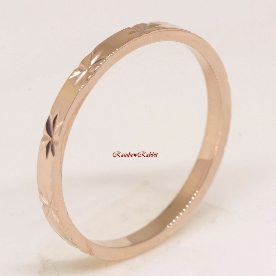 18K 指輪 RGP ゴールド シンプル リング gu1489e レディースのアクセサリー(リング(指輪))の商品写真