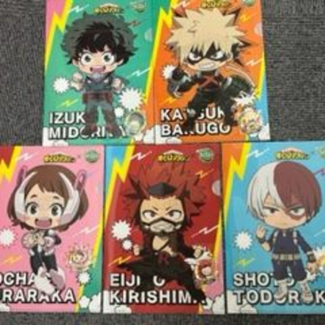 僕のヒーローアカデミア×がぶ飲み　クリアファイル　缶バッジ　各５セット エンタメ/ホビーのアニメグッズ(クリアファイル)の商品写真