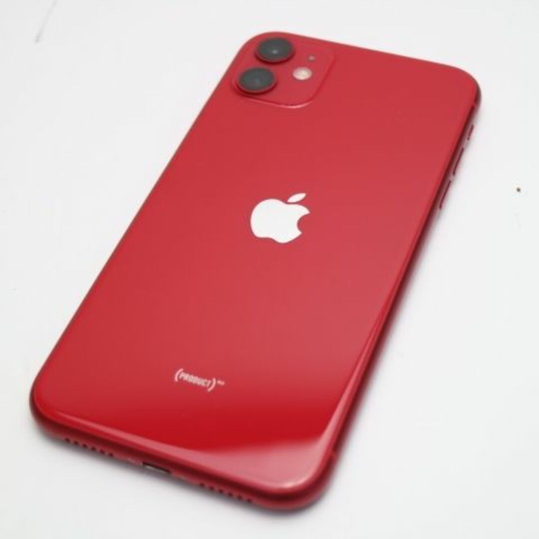 iPhone(アイフォーン)の超美品 SIMフリー iPhone 11 128GB プロダクトレッド  M111 スマホ/家電/カメラのスマートフォン/携帯電話(スマートフォン本体)の商品写真