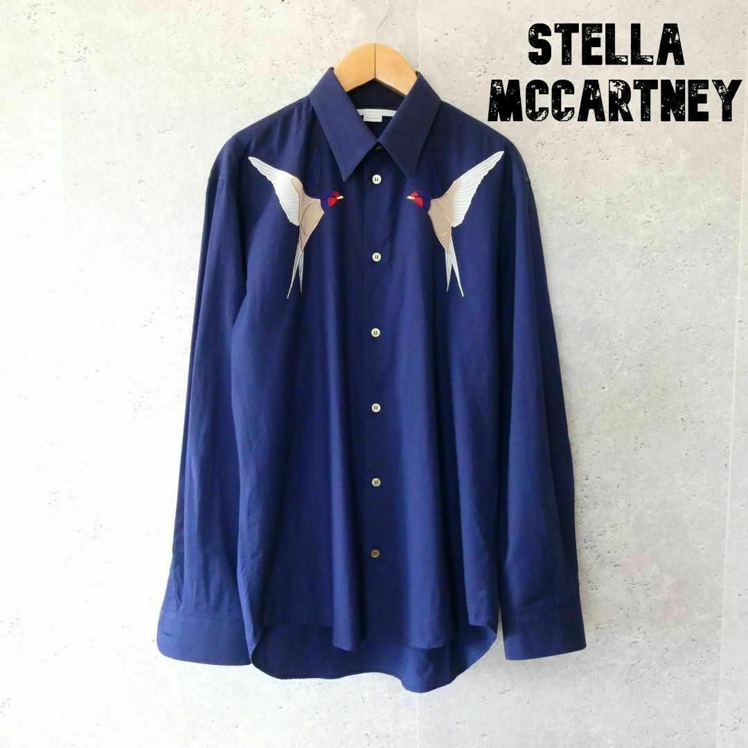 Stella McCartney(ステラマッカートニー)の美品 STELLA McCARTNEY つばめ 刺繍 長袖 シャツ メンズのトップス(シャツ)の商品写真