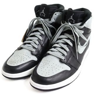 ナイキ(NIKE)の極美品 NIKE ナイキ 332550 001 AIR JORDAN 1 RETRO HIGH OG SHADOW/エアジョーダン1 レースアップ レザー ハイカットスニーカー グレー×ブラック 28.5 メンズ(スニーカー)