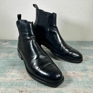 美品 JIL SANDER 40 サイドゴアブーツ ヒールブーツ