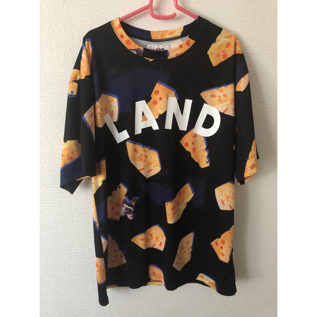 MILKBOY(ミルクボーイ)のland by milkboy チーズ マウス ネズミ 総柄 Tシャツ レディースのトップス(Tシャツ(半袖/袖なし))の商品写真