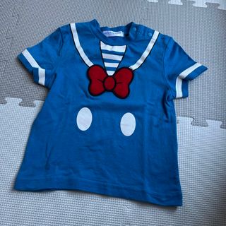 ディズニー(Disney)の【 TDR正規品 】 ドナルド コスチューム Tシャツのみ  90cm (Tシャツ/カットソー)