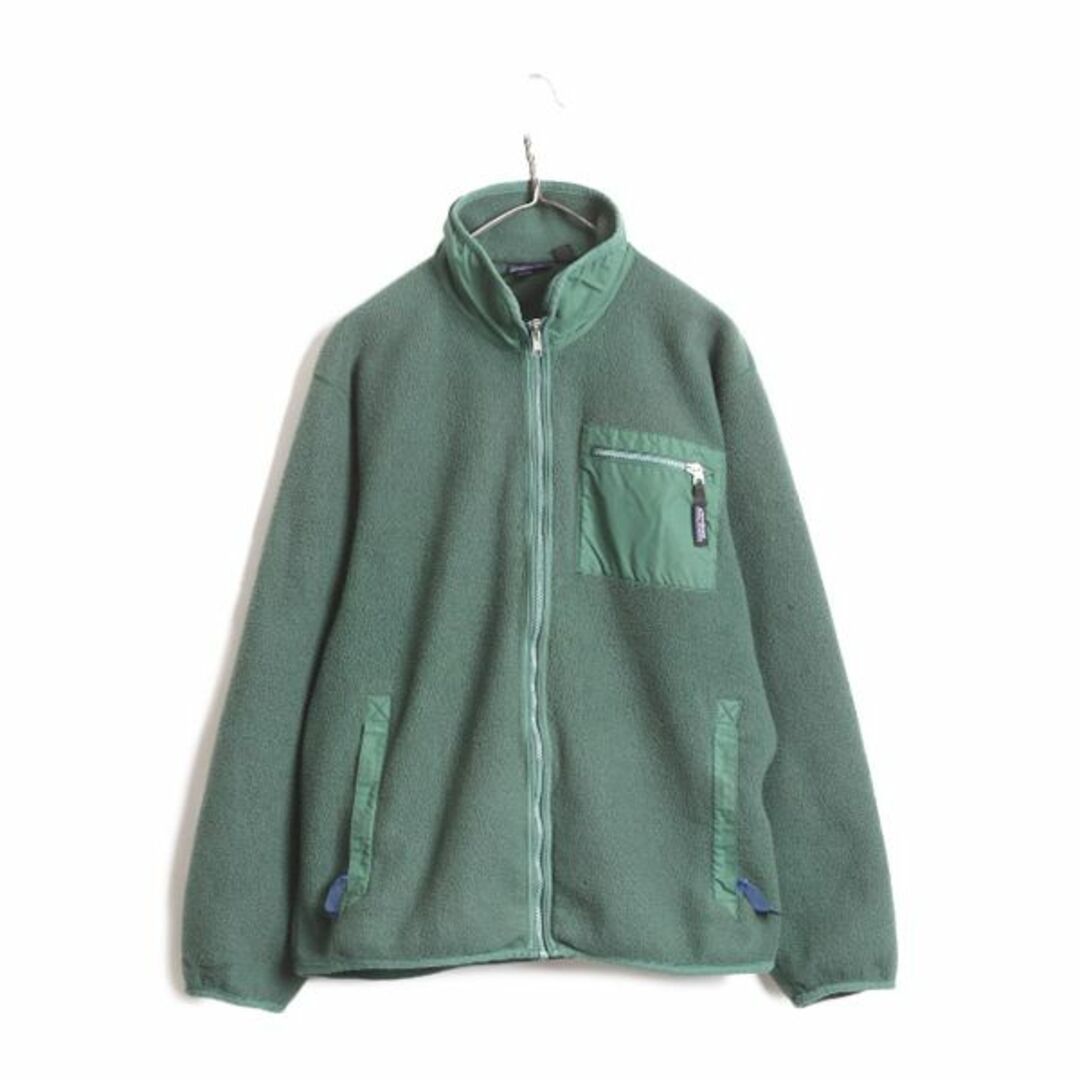 良品 90s USA製 patagonia シェルドシンチラ うつっ XS グリーン 良品 90s USA製 patagonia シェルドシンチラ うつっ XS グリーン