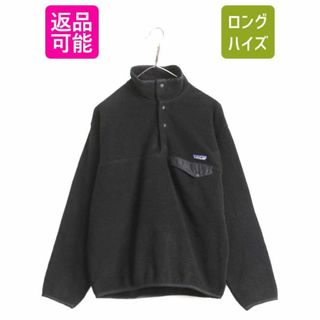 パタゴニア(patagonia)の90s 95年製 パタゴニア シンチラ スナップT メンズ M / 90年代 オールド PATAGONIA アウトドア プルオーバー フリース ジャケット ブラック(ブルゾン)