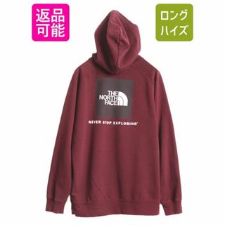 ザノースフェイス(THE NORTH FACE)のノースフェイス 両面 プリント スウェット フード パーカー レディース XL 古着 The North Face アウトドア トレーナー プルオーバー 薄手(パーカー)