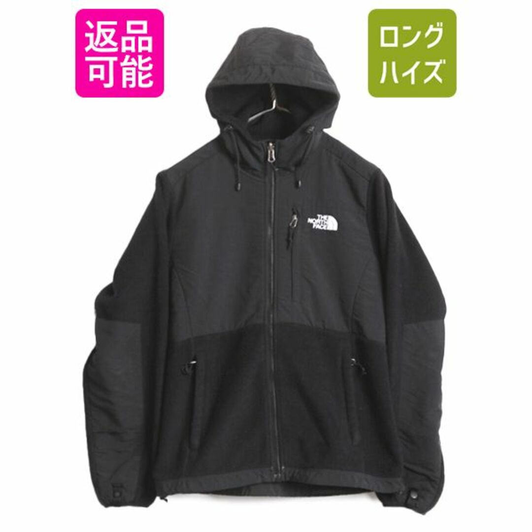 THE NORTH FACE(ザノースフェイス)のノースフェイス フード付き デナリ ジャケット レディース S The North Face Denali フリース パーカー フルジップ アウトドア ブルゾン 黒 レディースのジャケット/アウター(ブルゾン)の商品写真