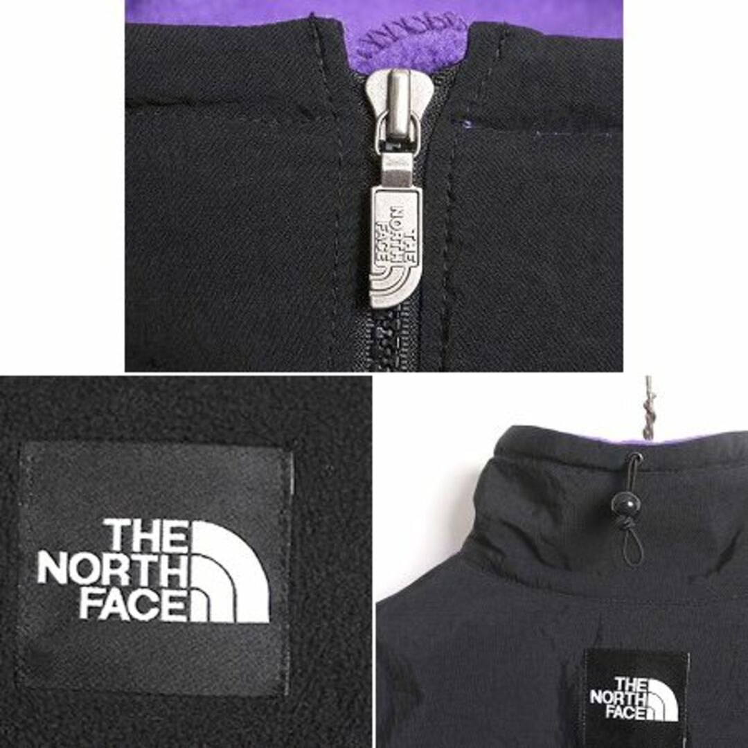 THE NORTH FACE(ザノースフェイス)の90S USA製 ノースフェイス フルジップ フリース ベスト メンズ L 古着 90年代 オールド The North Face 重ね着 前開き ナイロン ハイネック メンズのトップス(ベスト)の商品写真