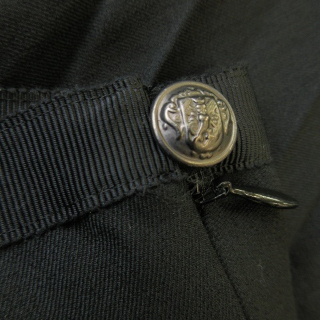 UNTITLED(アンタイトル)のアンタイトル スカート プリーツ ミモレ ウール エンブレムボタン 1 黒 レディースのスカート(ロングスカート)の商品写真