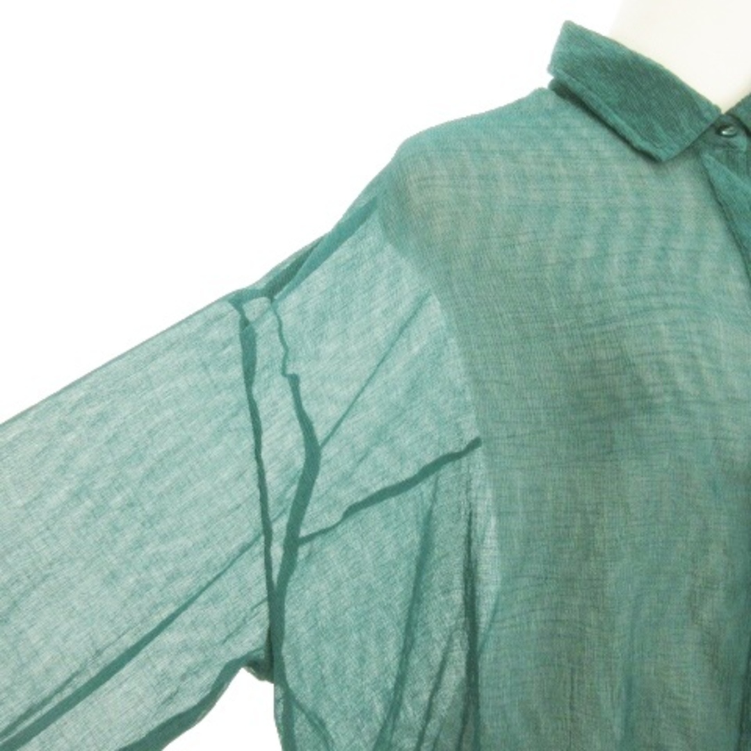 URBAN RESEARCH(アーバンリサーチ)のアーバンリサーチ シャツ シースルー 長袖 オーバーサイズ 楊柳 F 緑 レディースのトップス(シャツ/ブラウス(長袖/七分))の商品写真