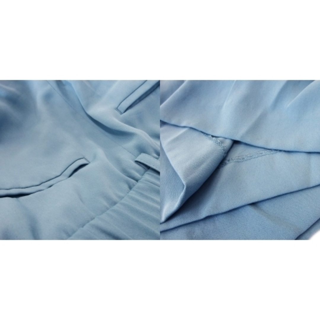kumikyoku（組曲）(クミキョク)の組曲 パンツ スラックス ワイド とろみ感 薄手 軽やか ドレープ 2 青 レディースのパンツ(その他)の商品写真