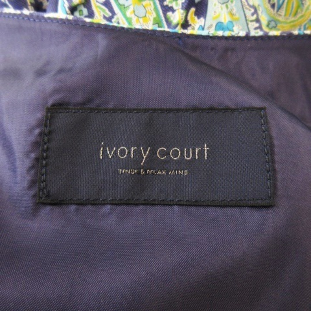 ivory court(アイボリーコート)のアイボリーコート ワンピース ロング マキシ ノースリーブ 切替 ペイズリー 緑 レディースのワンピース(ロングワンピース/マキシワンピース)の商品写真