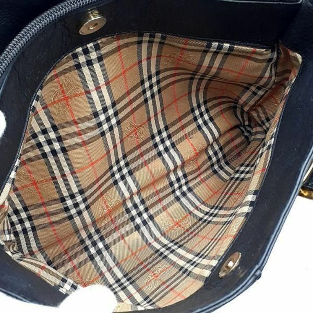 BURBERRY(バーバリー)のバーバリーズ Burberrys ハンドバッグ 裏地ノバチェック シャドーホース レディースのバッグ(ハンドバッグ)の商品写真