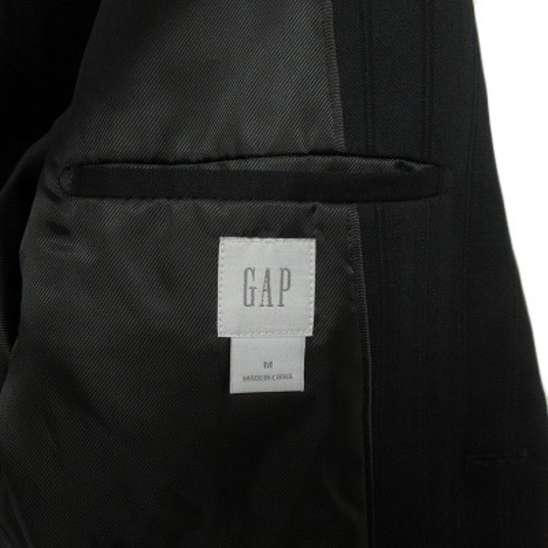 GAP - ギャップ GAP ジャケット テーラード コットン M 黒 ブラックの