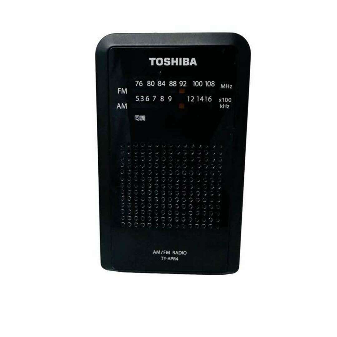 東芝(トウシバ)のまとめ売り オーム電機 AudioComm 携帯ラジオ RAD-P389Z × 東芝 TY-APR4 2019年製 【中古】 K2312R11-12 スマホ/家電/カメラのオーディオ機器(ラジオ)の商品写真