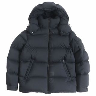 モンクレール(MONCLER)の良品□2020年製 MONCLER/モンクレール MAURES ロゴワッペン/プリント WZIP フーデッド ダウンジャケット ブラック 0 正規品 ハンガー付き(ダウンジャケット)