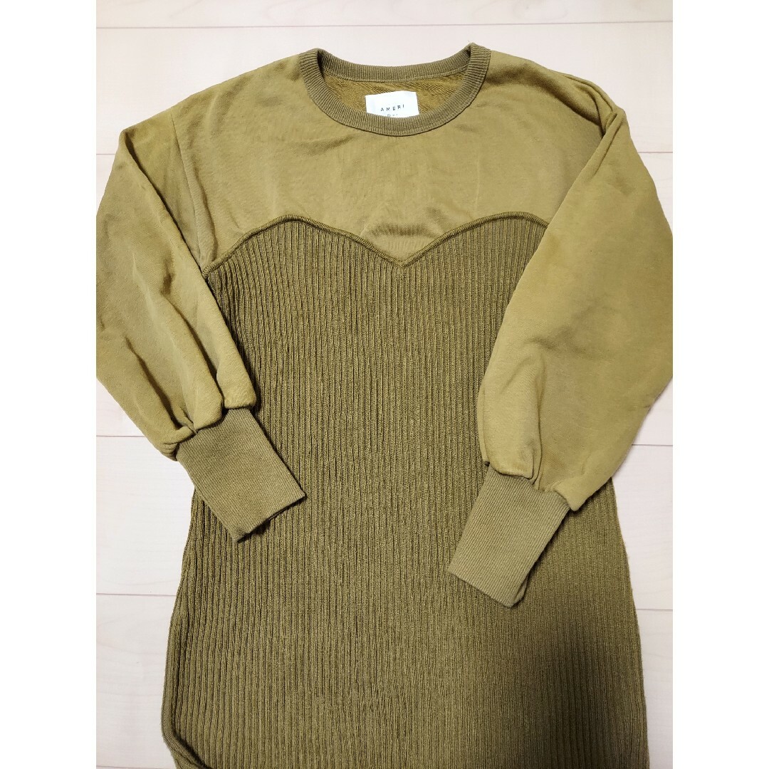 Ameri VINTAGE(アメリヴィンテージ)のAmeri VINTAGE SWEAT KNIT DRESS レディースのワンピース(ロングワンピース/マキシワンピース)の商品写真