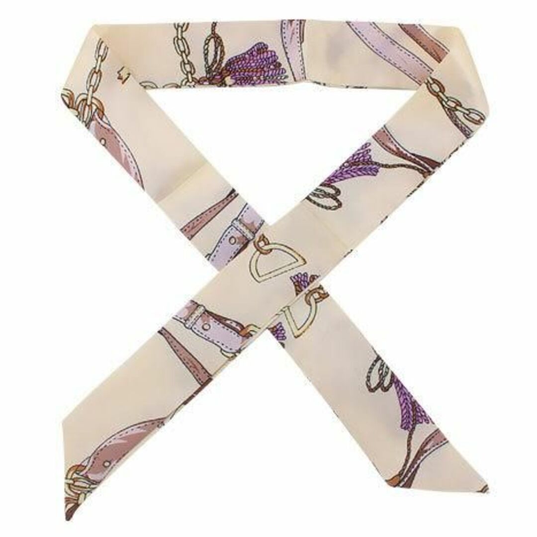 サテンスリムスカーフ　 　Ⓒアイボリーチェーン レディースのファッション小物(バンダナ/スカーフ)の商品写真